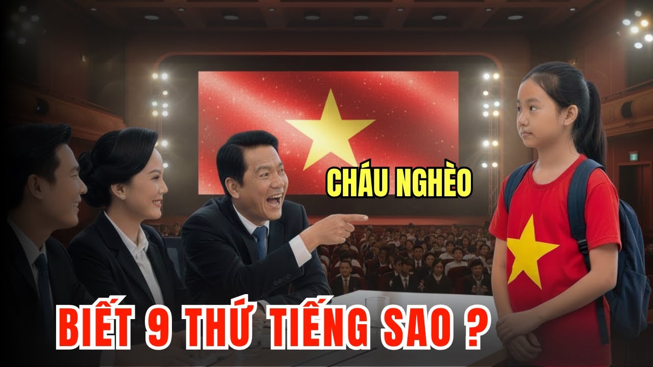 Tỷ Phú Sỉ Nhục Cô Bé Nghèo VN 10 Tuổi Biết 9 Thứ Tiếng, 5 Phút Sau Cả Giáo Sư Cũng Phải Thán Phục