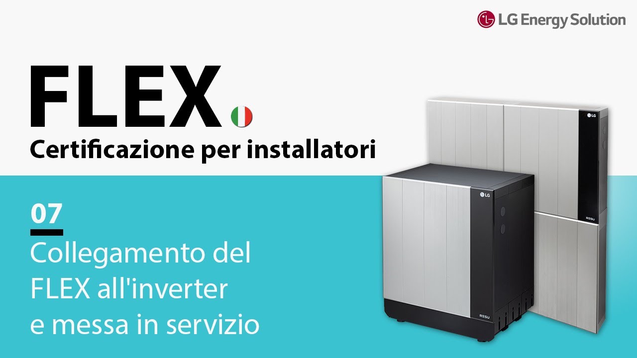 07. Certificazione FLEX per installatori: collegamento del FLEX all'inverter e messa in servizio