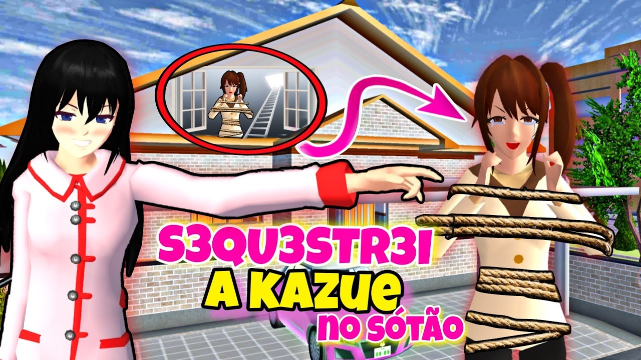 PREND1 A KAZUE NO S&Oacute;T&Atilde;O 😱 DEU CERTO? O QUE ELA FEZ 😱🗣️ Sakura School simulator ❤️