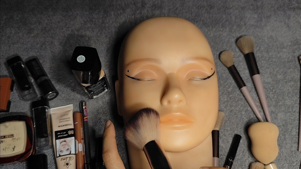 (Makyaj asmr )anlasılmayan fısıltı eşliğinde makyajını yaparak uykuya dalmanı sağlıyorum 💄 💅#makeup 