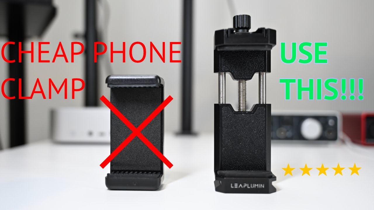 Don’t use a spring loaded phone clamp for video. Do this instead.