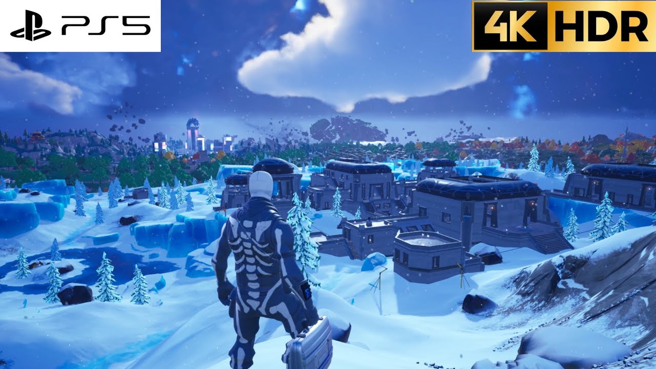Fortnite - Gameplay And A Victory Royale With (Skull Trooper) 4K 60FPS HDR (PS5)