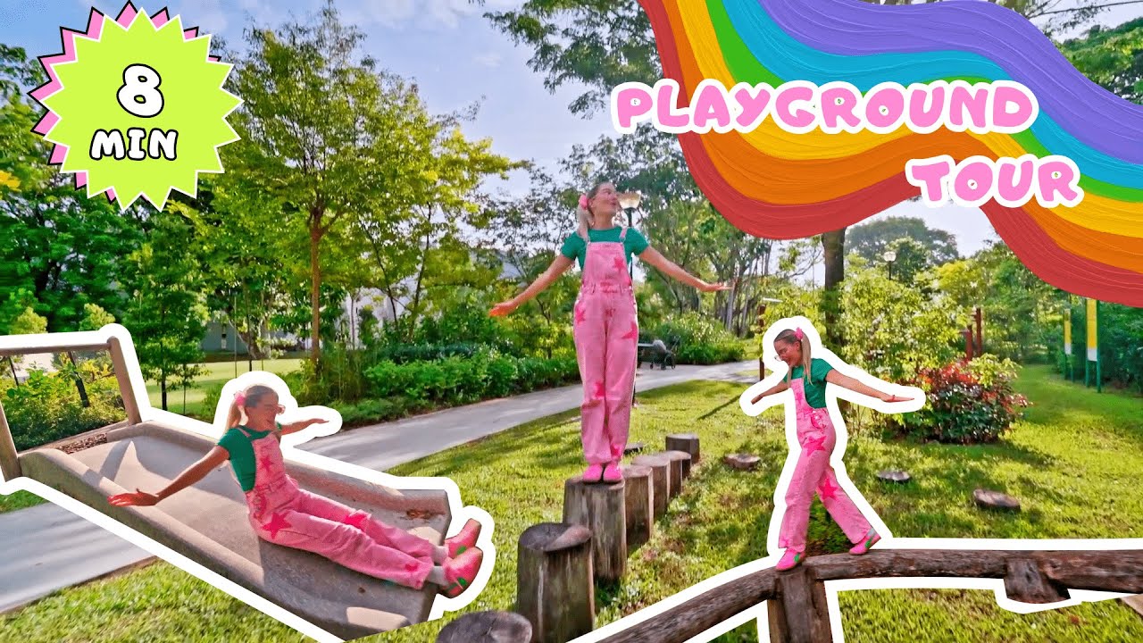 Playground Tour & Review! Singapore FREE Park: Camp Road Interim Park with Sunny! Kid adventure!