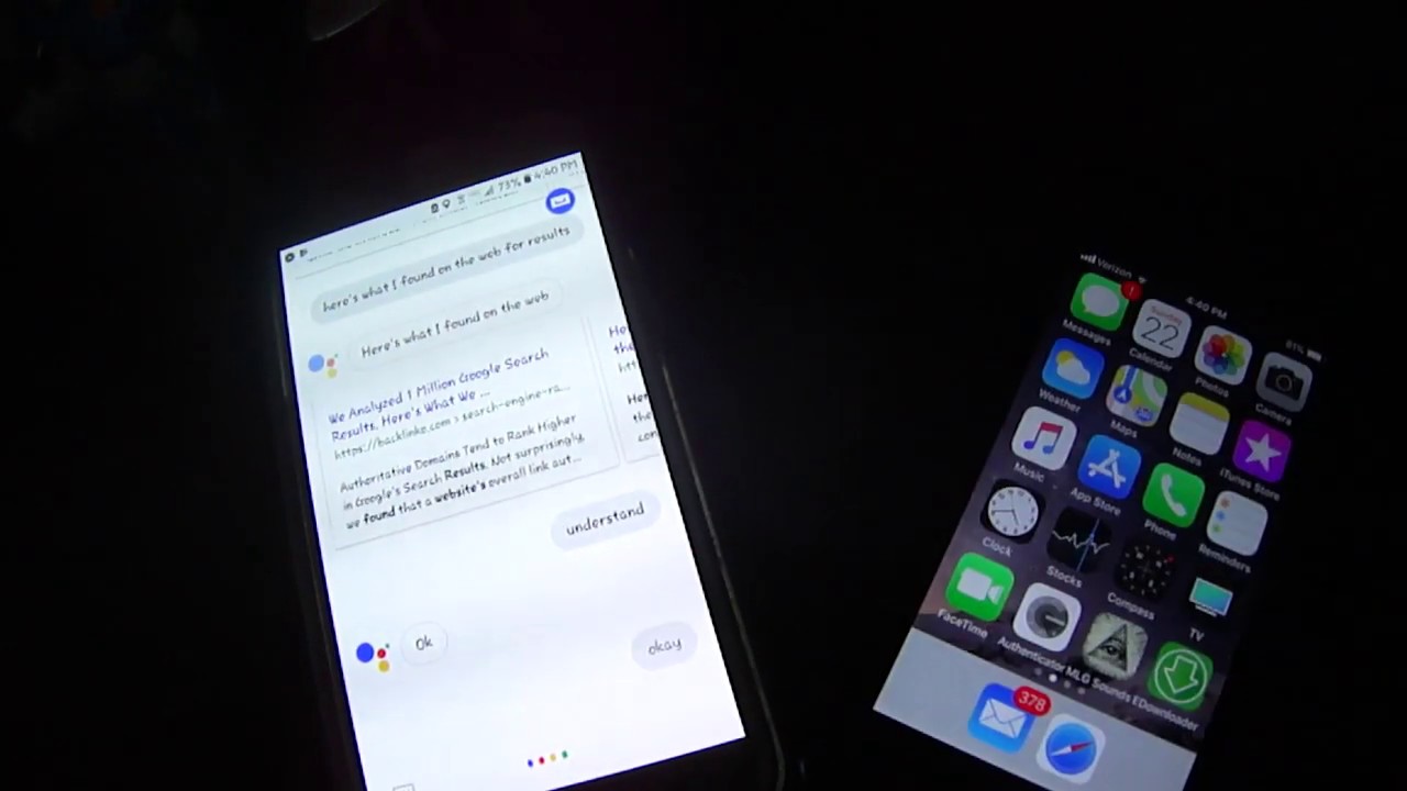 Google Assistant talks to Siri