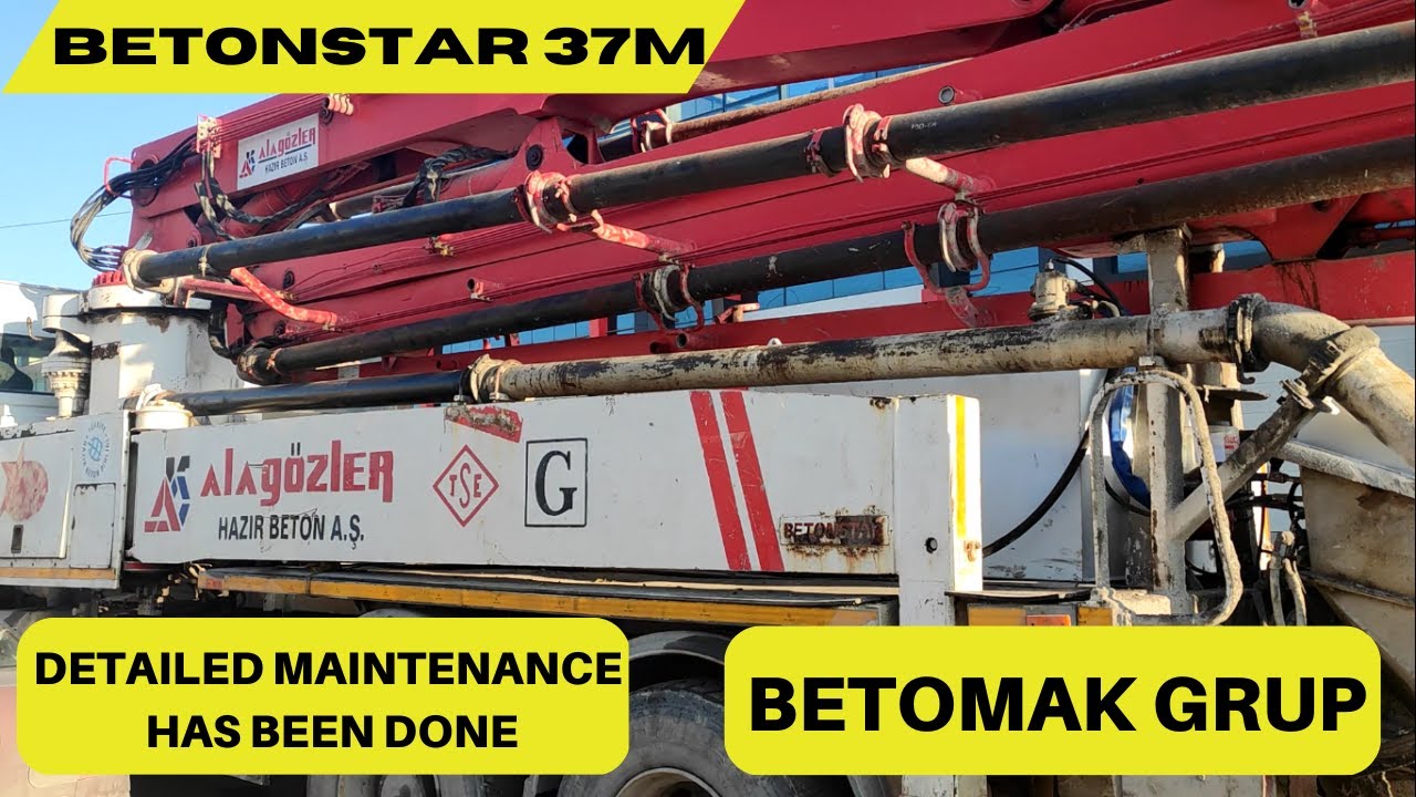 37M BETONSTAR BETON POMPASININ AYRINTILI BAKIMI YAPILDI