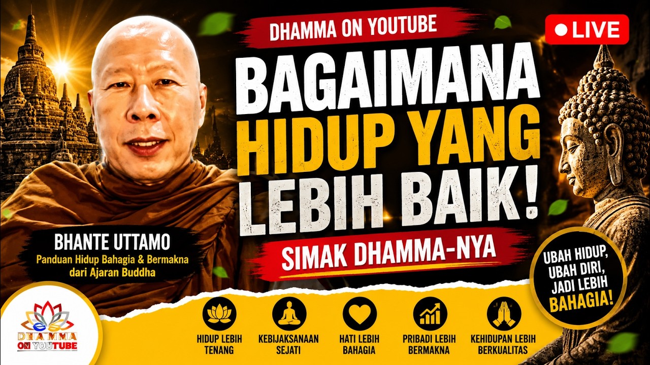 Bagaimana Agar Hidup Lebih Baik! ||  Bhante Uttamo
