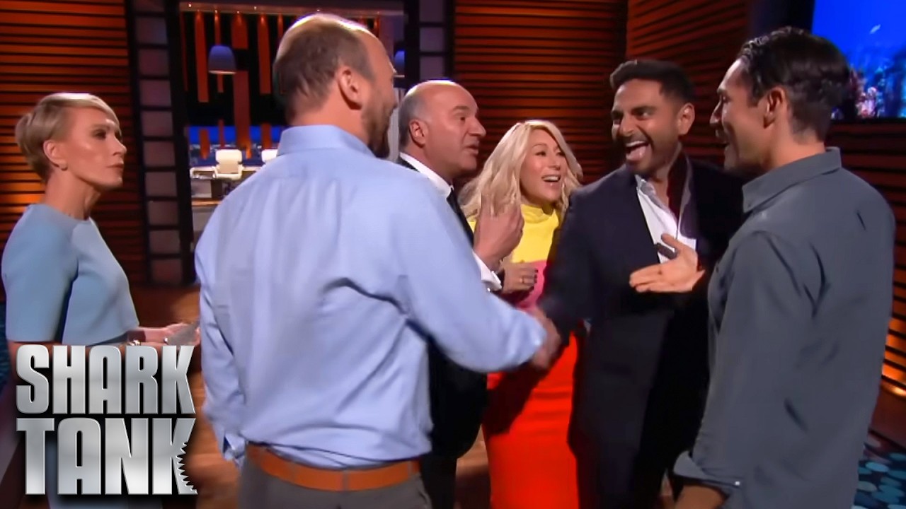Shark Tank US | Sharks Fight for a Deal in the Hallway?!
