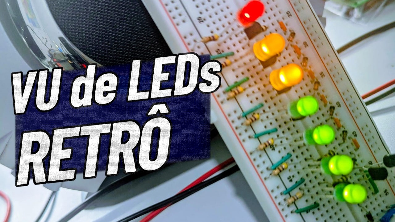 Monte um VU de LEDs Clássico Retrô