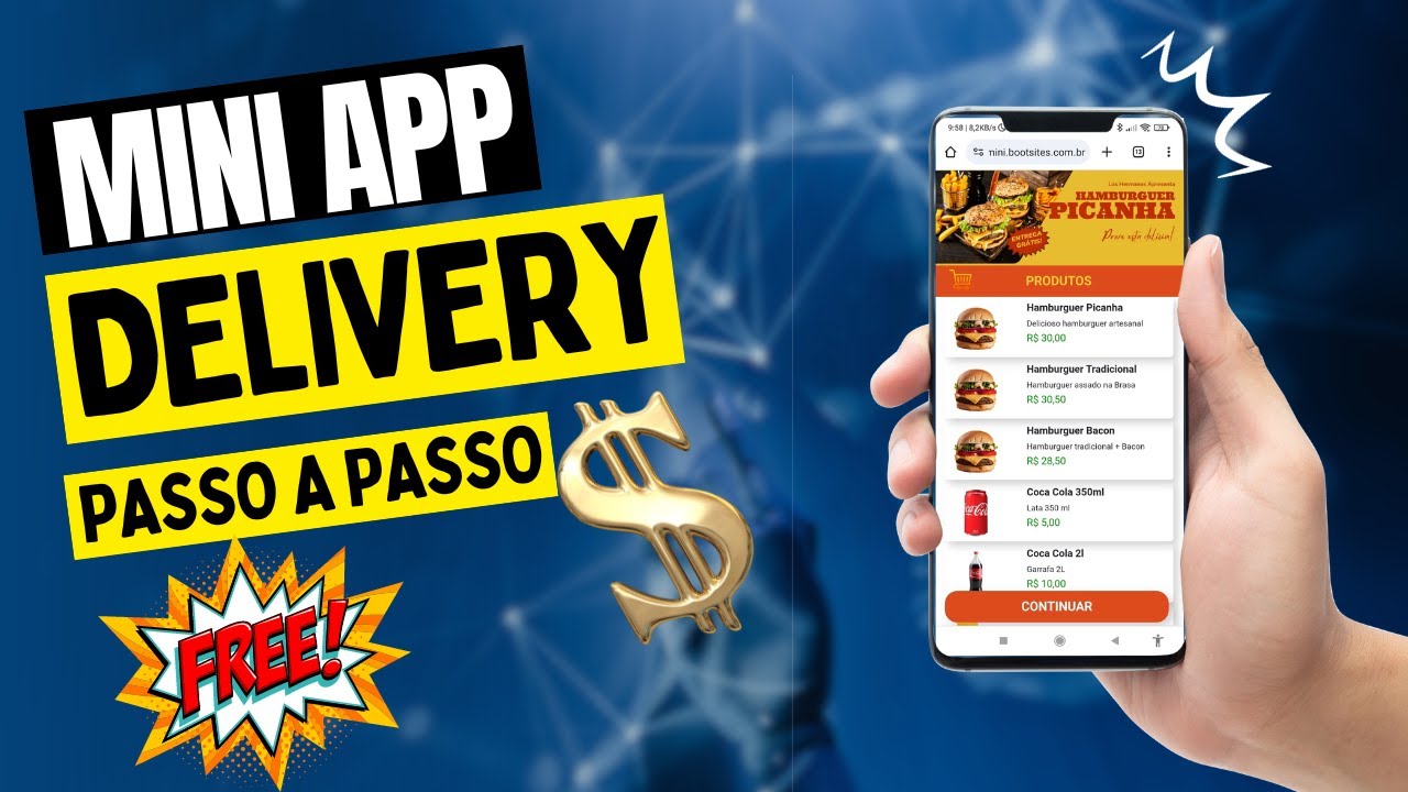 Criar App Delivery com Google Planilhas Grátis