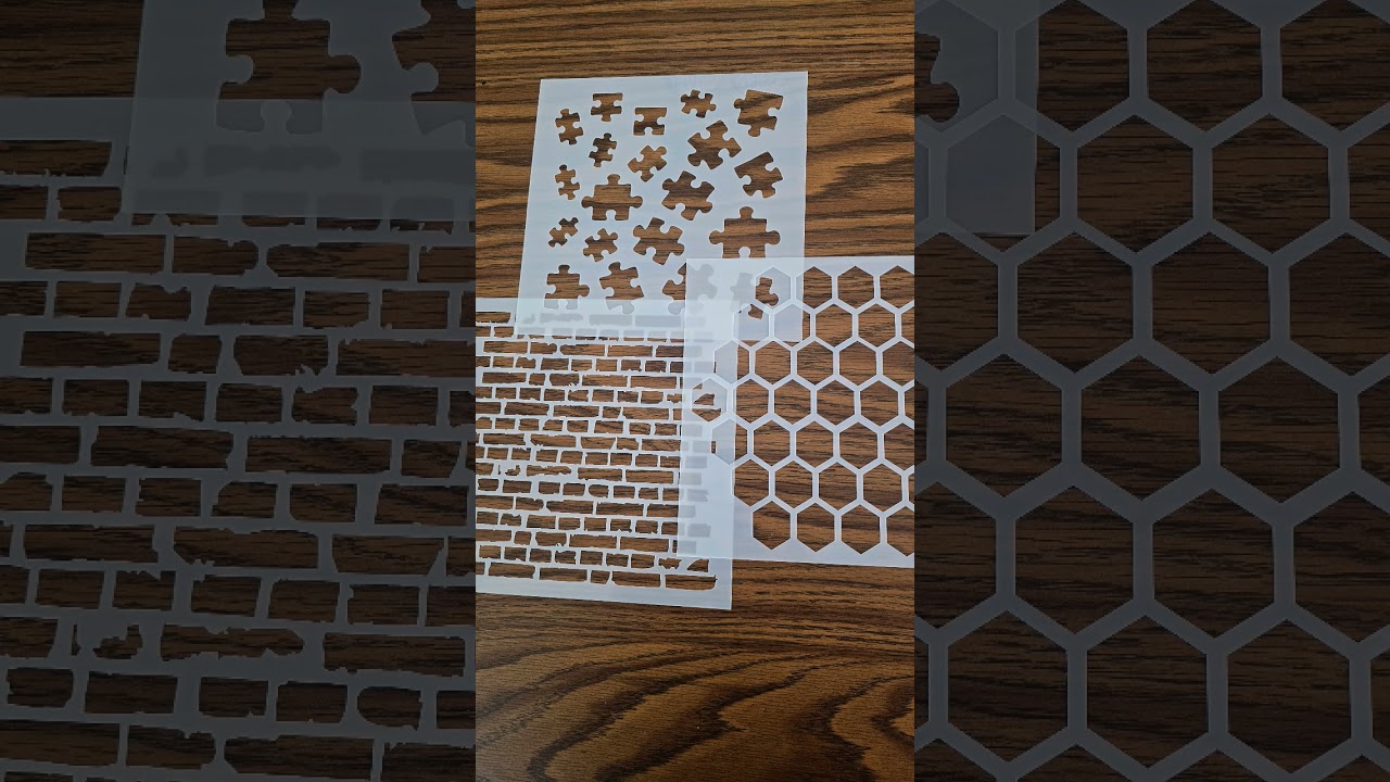 "New 8x8 Abstract Stencil Designs - Fresh Tools for Bold Creations!"