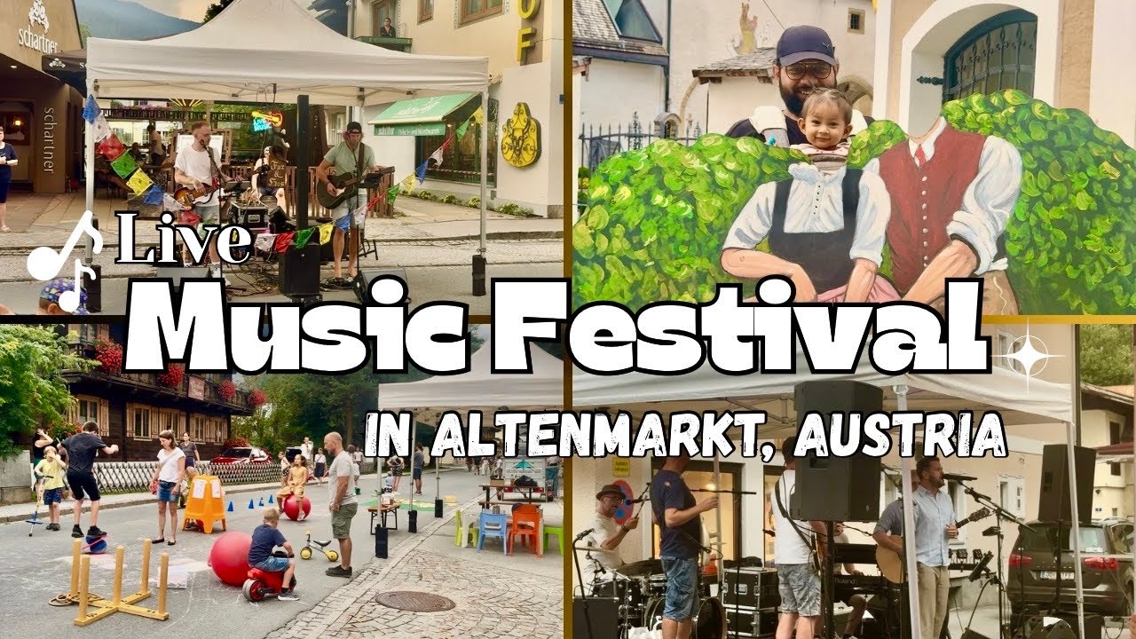 🇦🇹অস্ট্রিয়ান Countryside Altenmarkt-এ Live Music Festival. সাথে একটু Nature Walk. সুন্দর একটা বিকাল.