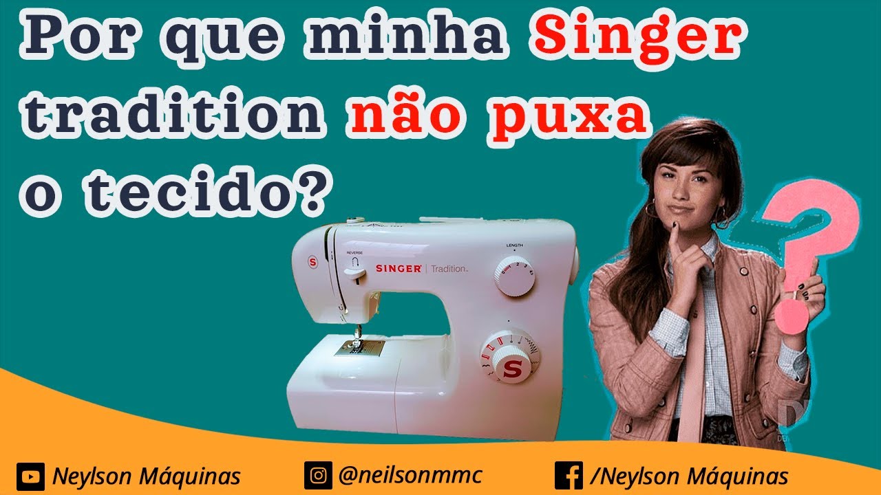 Minha máquina não puxa o tecido, o que fazer?