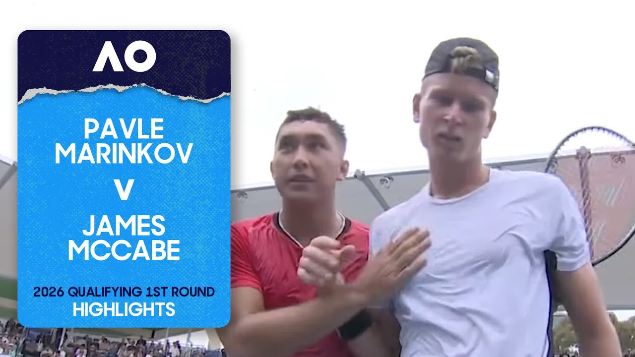 Pavle Marinkov v James McCabe Highlights | Australian Open 2026 Qualifying First Round