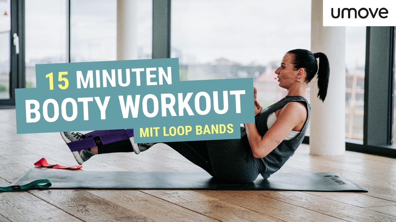 15 MINUTEN BAUCH BEINE PO WORKOUT | Mit Mini Loop Bands | umove