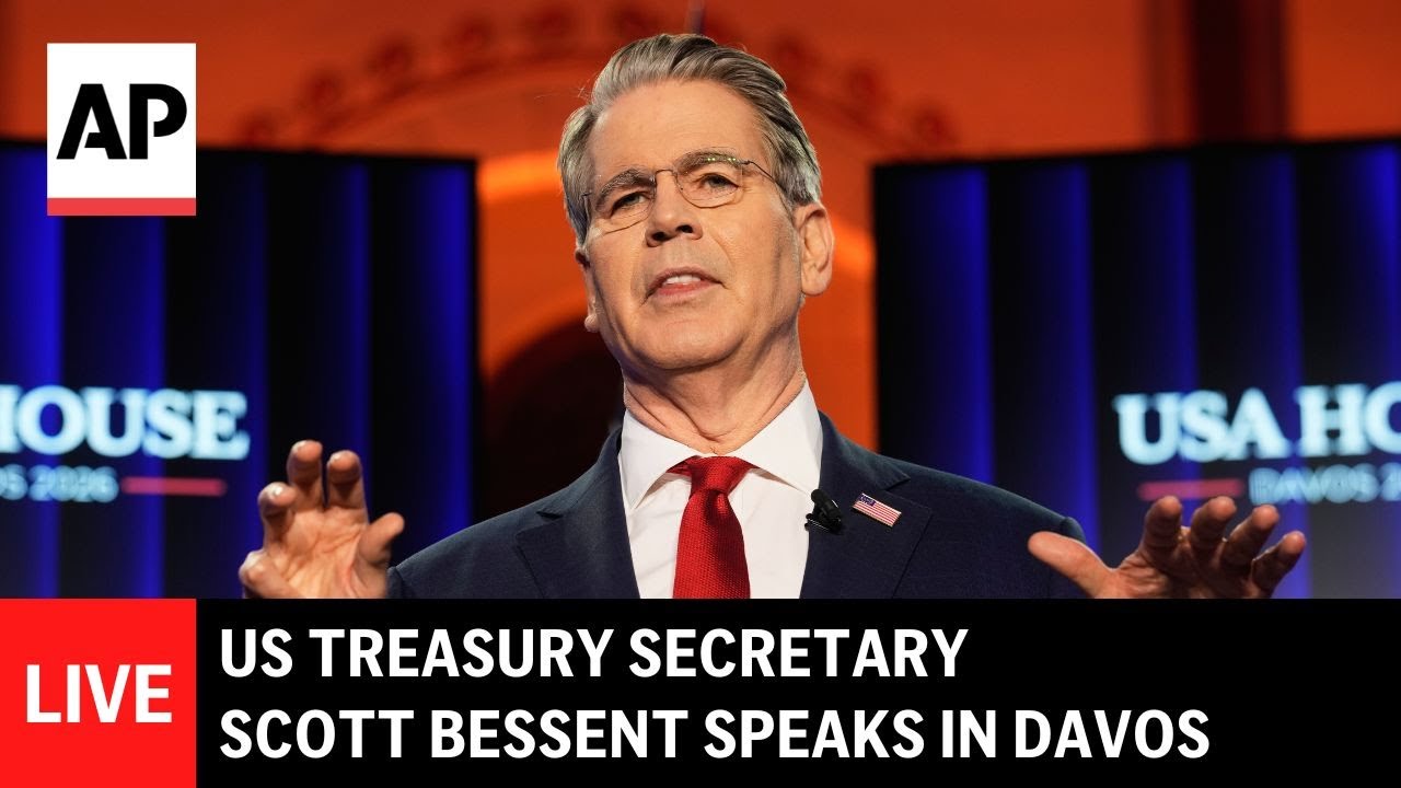 LIVE: Scott Bessent holds news conference in Davos