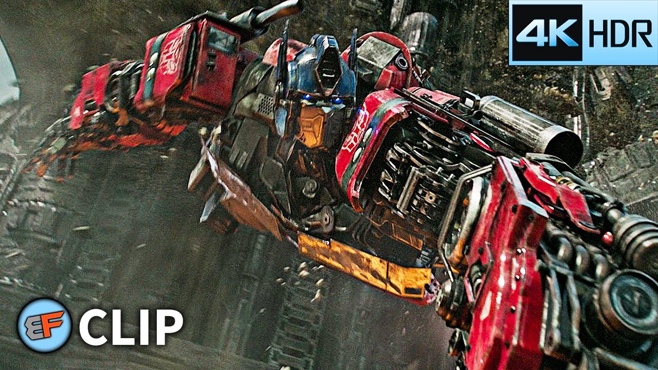 Optimus Prime Destroys Unicron's Transwarp Key | Transformers Rise of the Beasts (2023) 4K HDR Clip