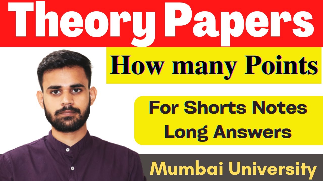 How to write theory papers? how to write theory subjects in exams?  Mumbai university exam 2022