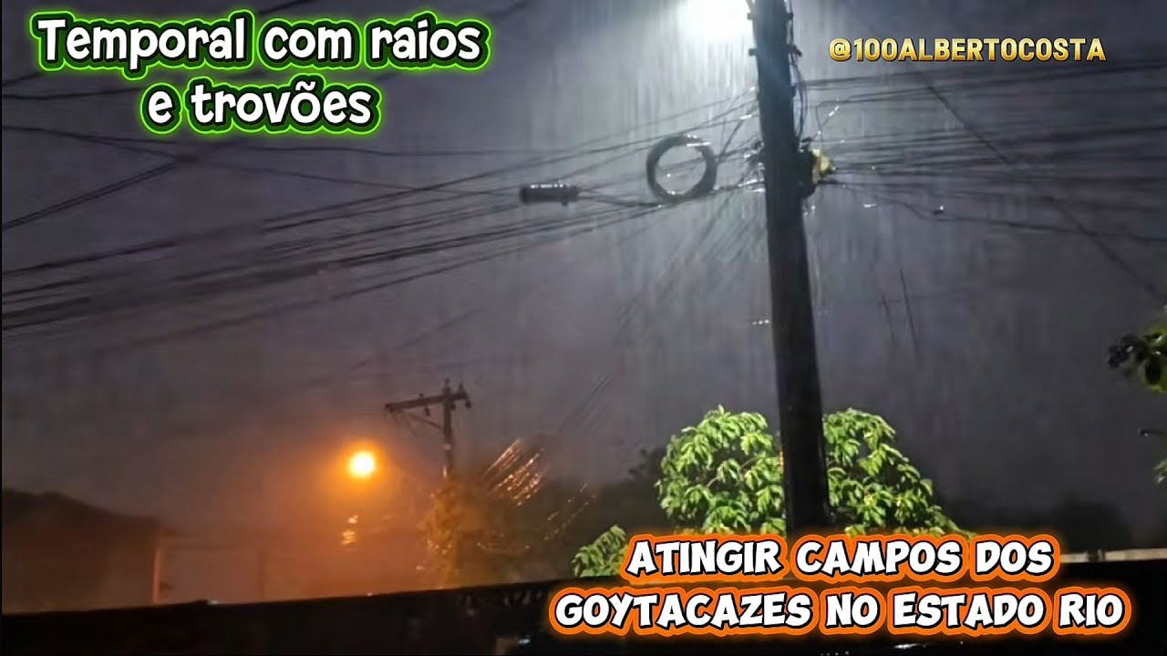 Tempestade com Raios Trovão e Muita chuva. Campos RJ 03/02/2026