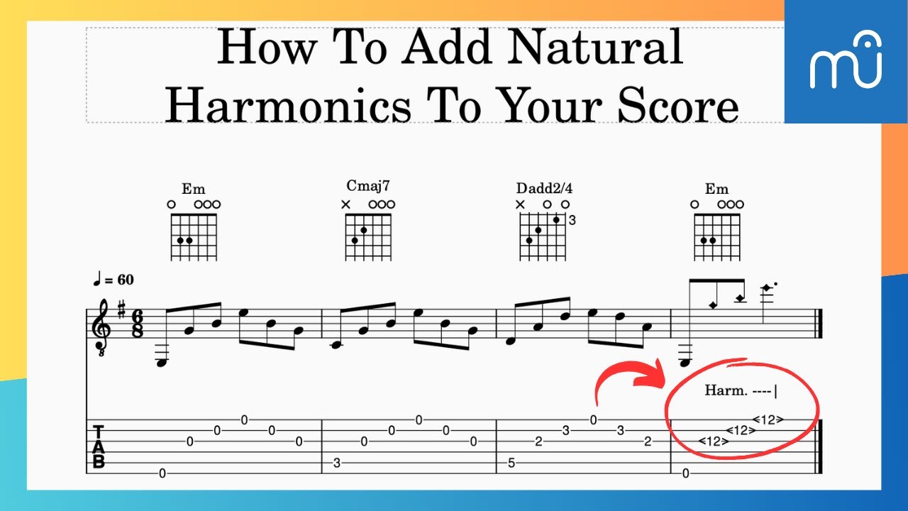 How To Add Natural Harmonics In MuseScore 4