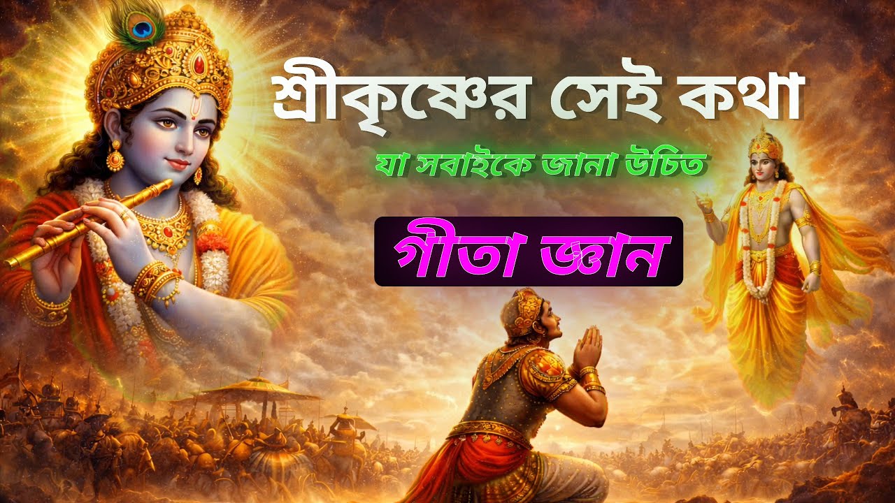 শ্রীকৃষ্ণের সেই কথা যা সবাইকে জানা উচিত | Gita Gyan 🧾🔥