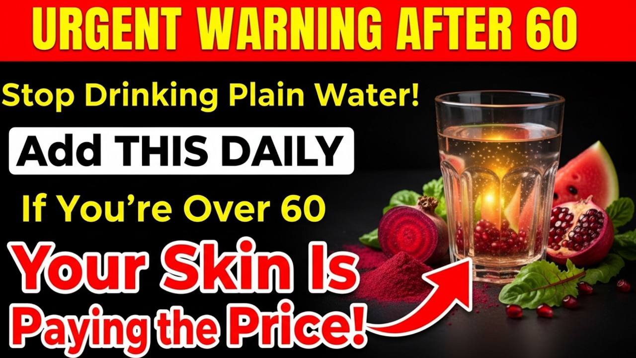 STOP Drinking Plain Water Over 60! THIS Simple Add-In Helps Your Skin Recover