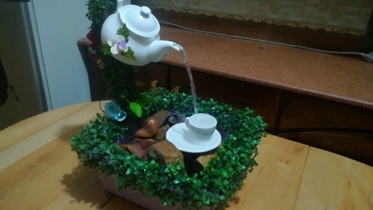 اشغال يدوية سهلة وبسيطة  waterfall fountain  water fountain