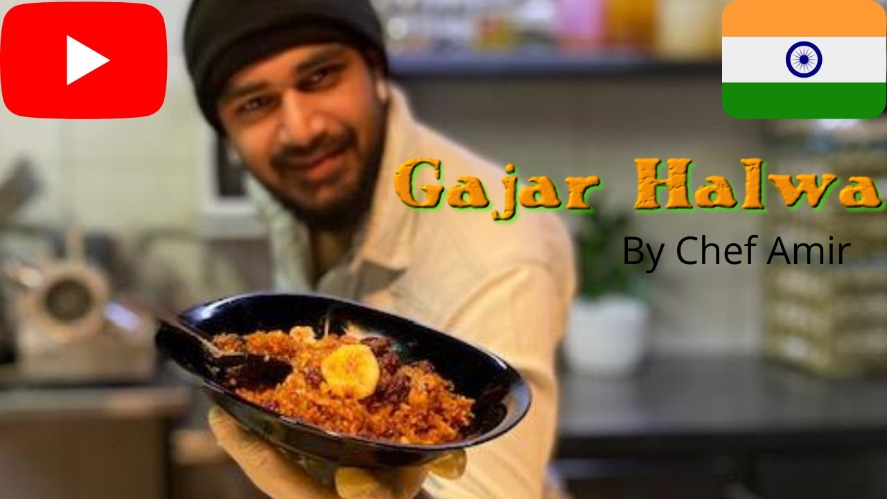 *GAJAR HALWA el postre indio mas rico y fácil del MUNDO receta en español por CHEF AMIR*