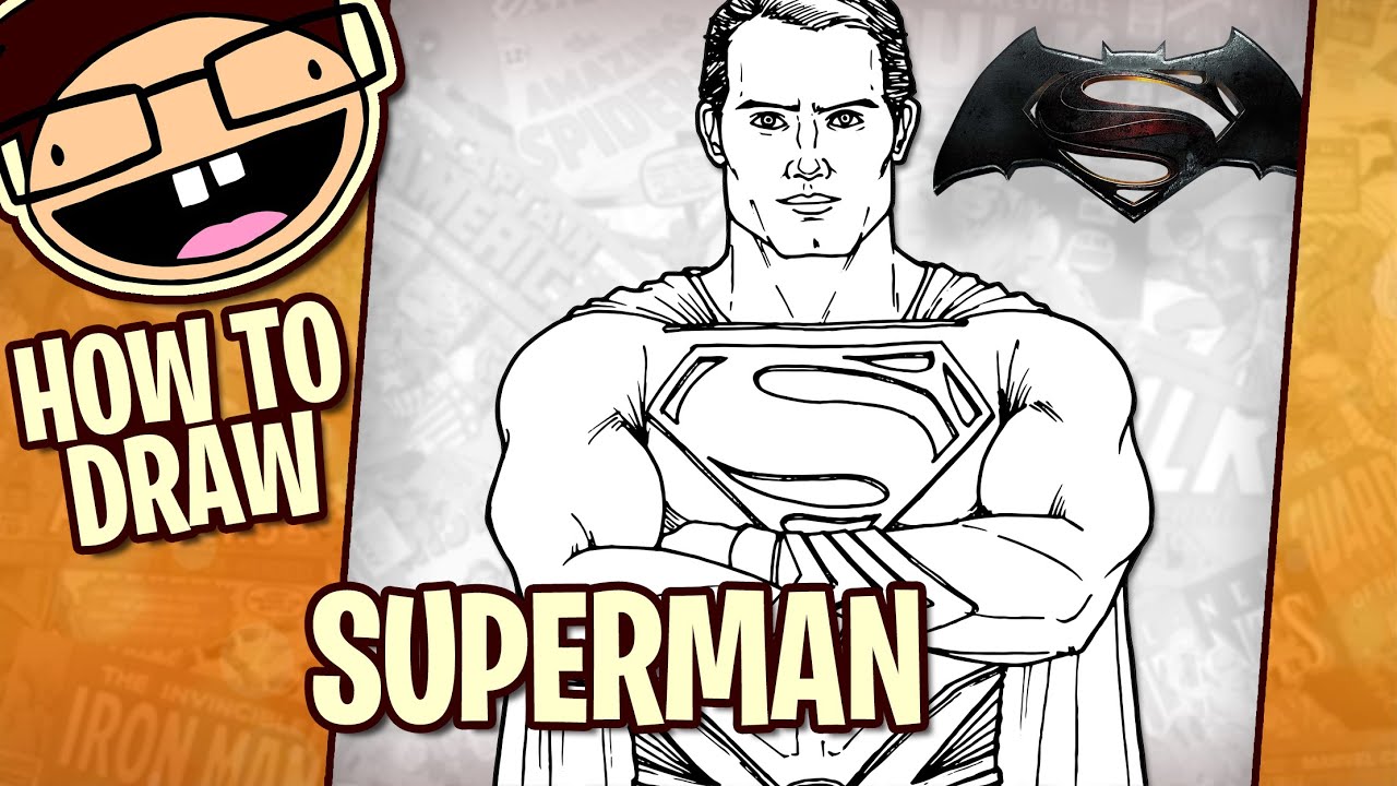 How to Draw SUPERMAN (Batman v Superman: Dawn of Justice) | Narrated Step-by-Step Tutorial
