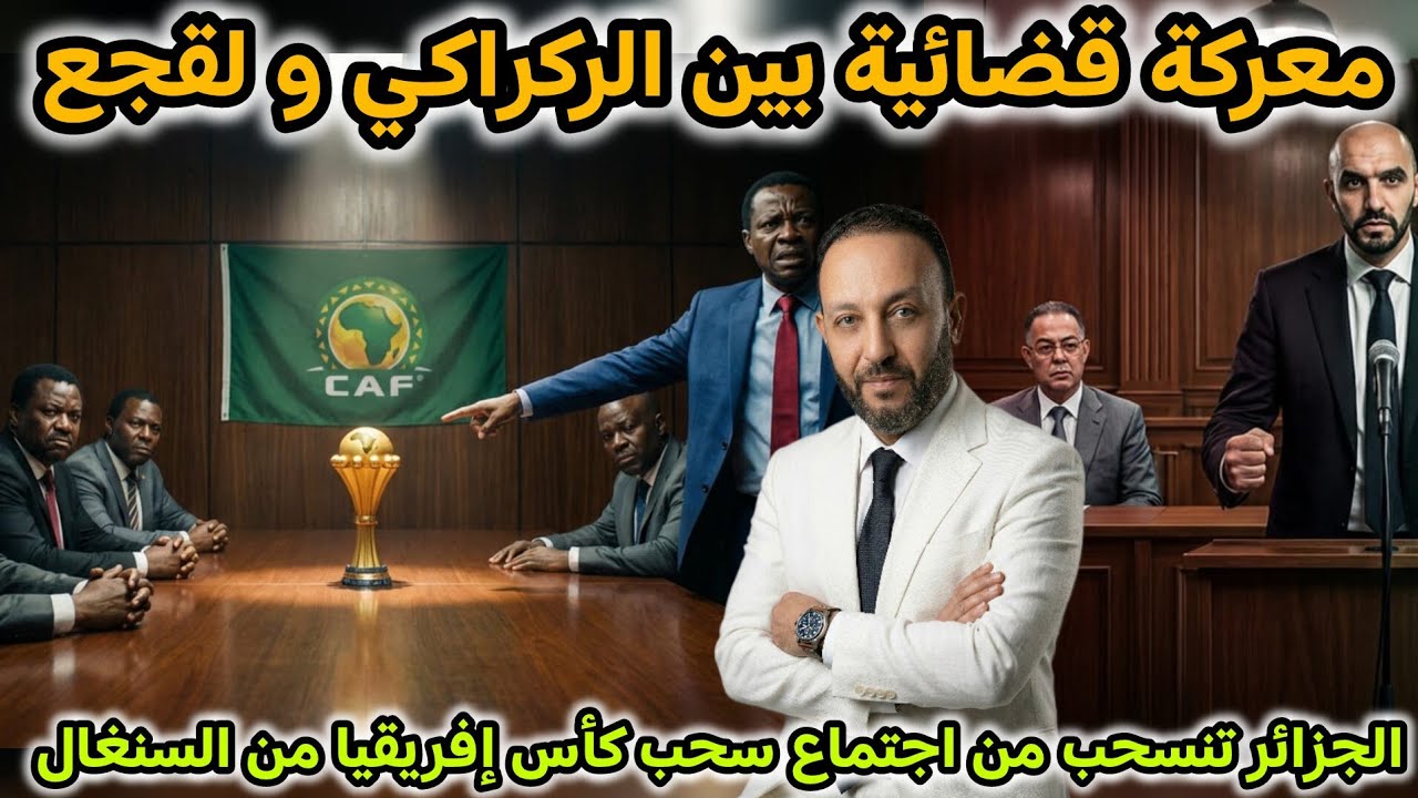 معركة قضائية بين الركراكي و فوزي لقجع، و الجزائر تقاطع اجتماع سحب كأس إفريقيا من السنغال