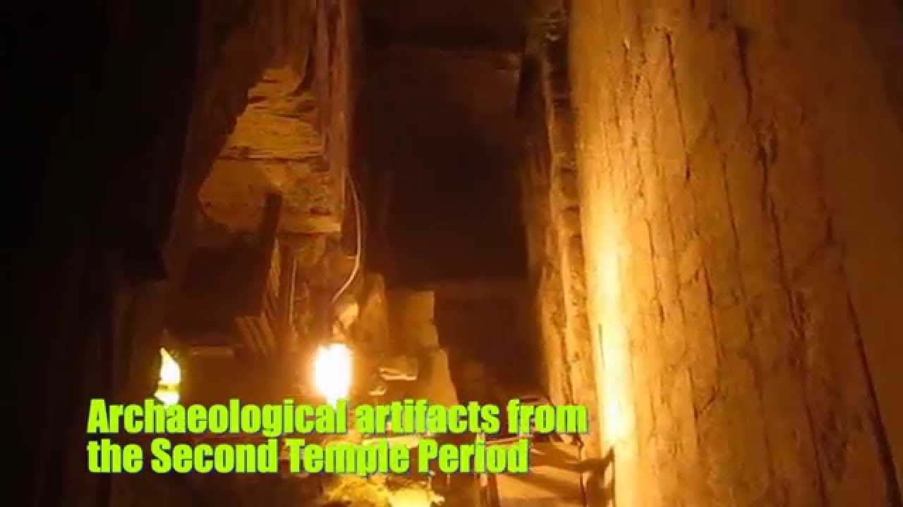 Visiting the Western Wall Tunnels, the Old City of Jrerusalem. Tour Guide: Zahi Shaked