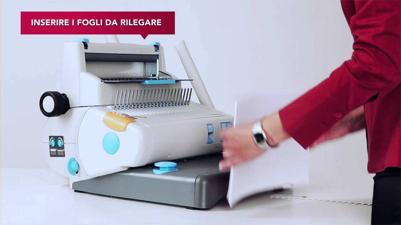 OPERA 42, rilegatrice per pettini in cartoncino e dorsi plastici
