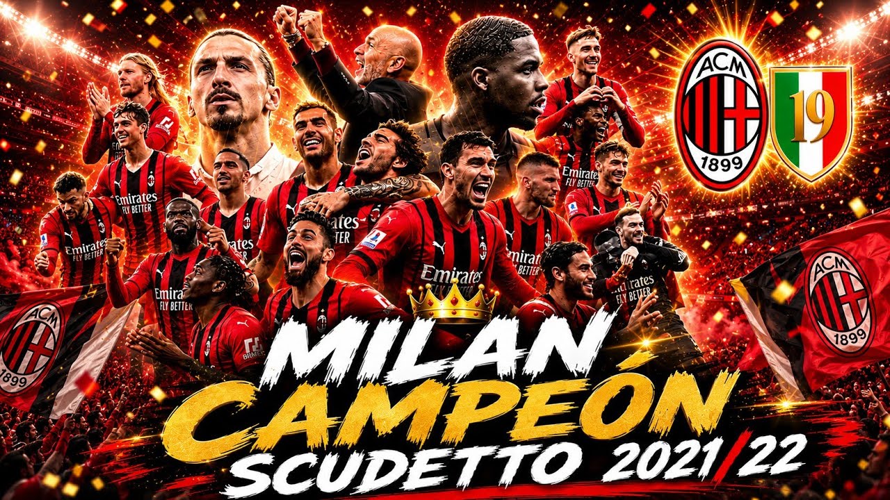 El ÚLTIMO SCUDETTO 🏆 del MILAN ❤️🖤 ᴴᴰ