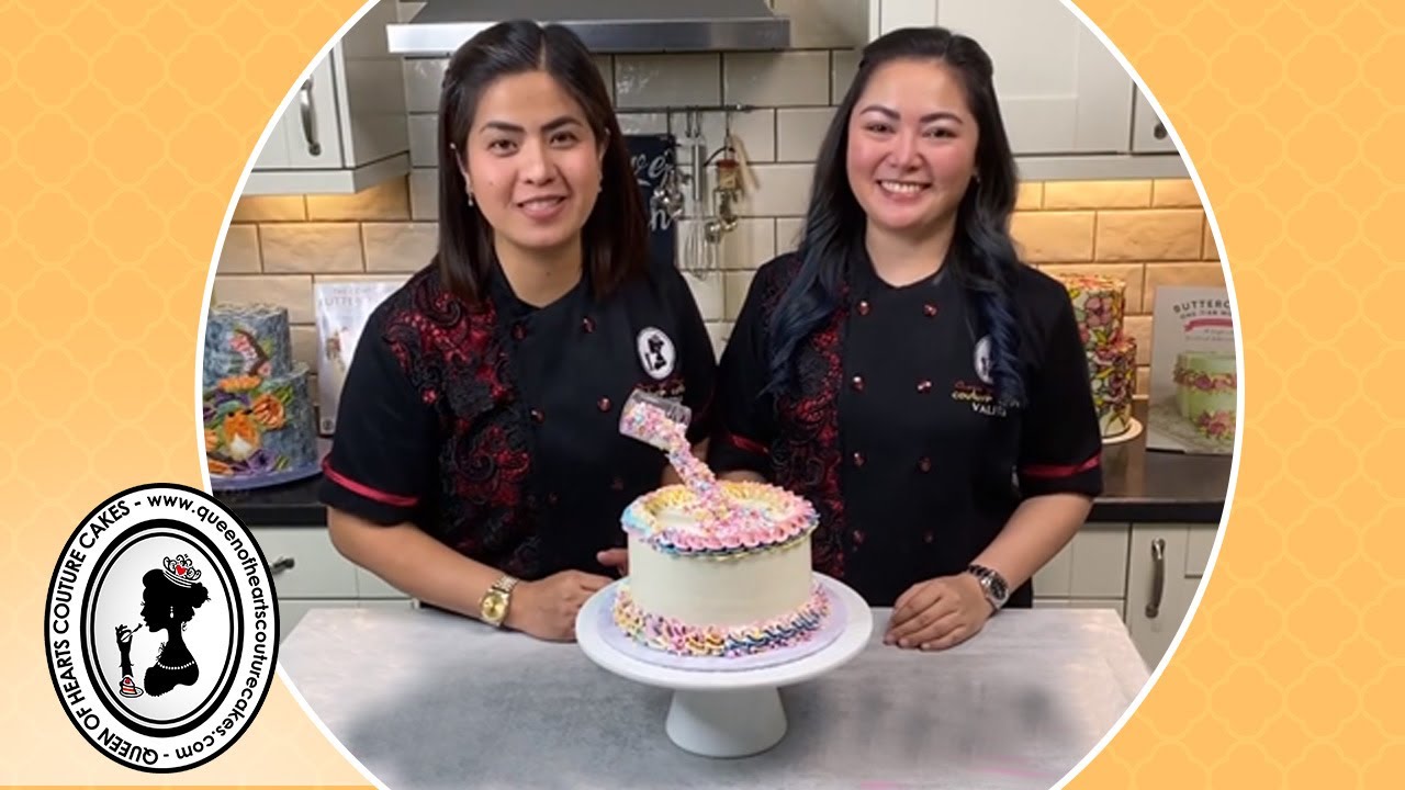 Gravity Defying and PiÃ±ata cakes using Buttercream by Queen of Hearts Couture Cakes