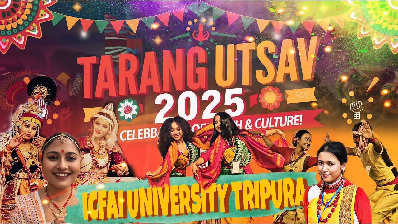 📍ICFAI University Tripura's Tarang Utsav youth festival 2k25🎉 | Inauguration & Cultural Program 😍🔥🇮🇳