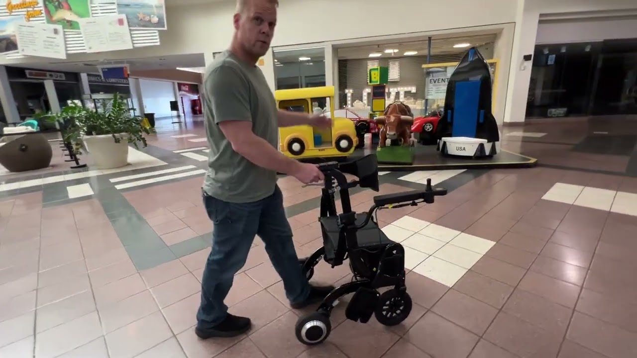 Возьмите с собой в торговый центр Wheellator Power Walker