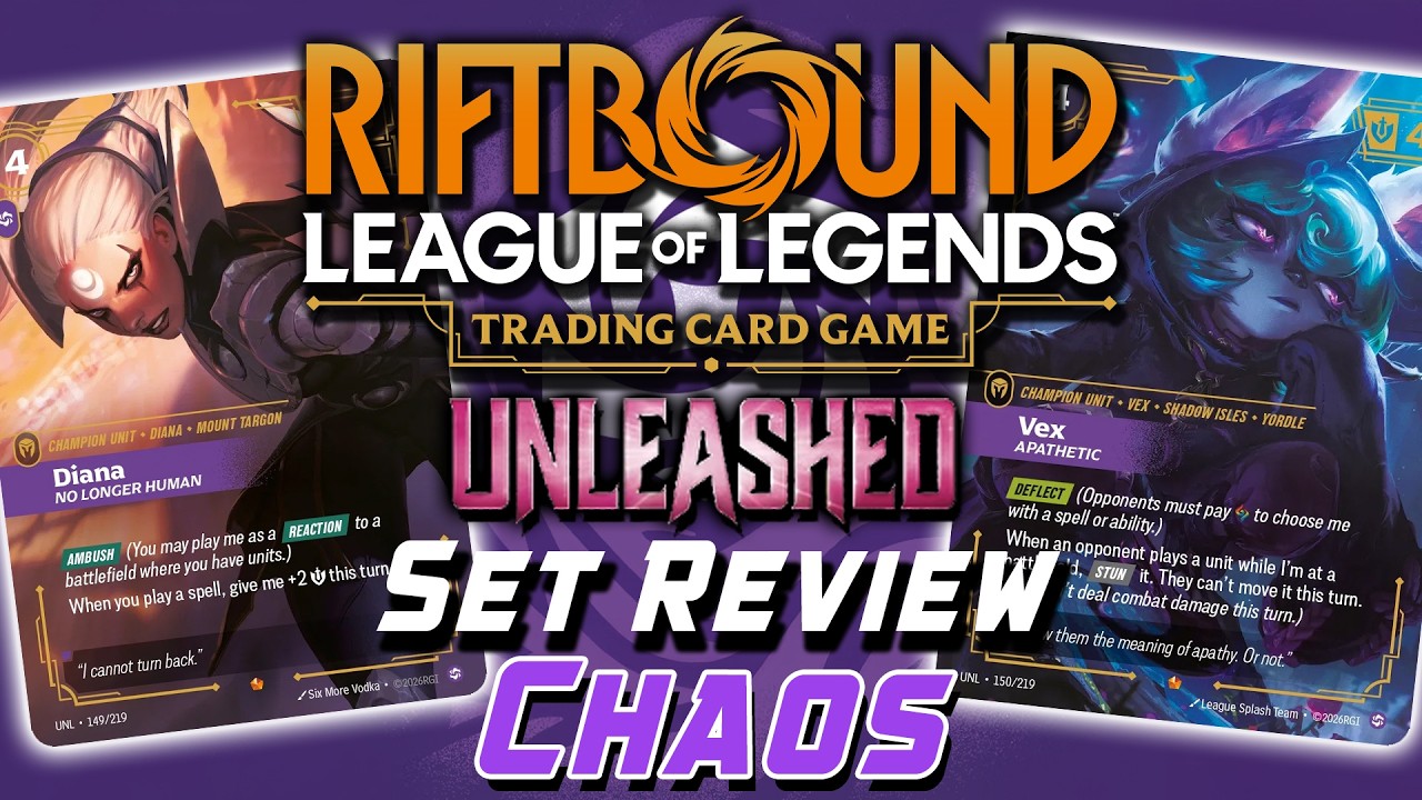 RIFTBOUND TCG EVERY CHAOS CARD in Set 3 RANKED! | Unleashed Set Review