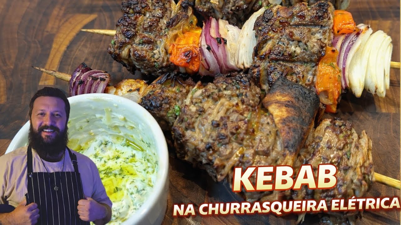 Kebab Perfeito na Churrasqueira Elétrica | Fácil e Delicioso.