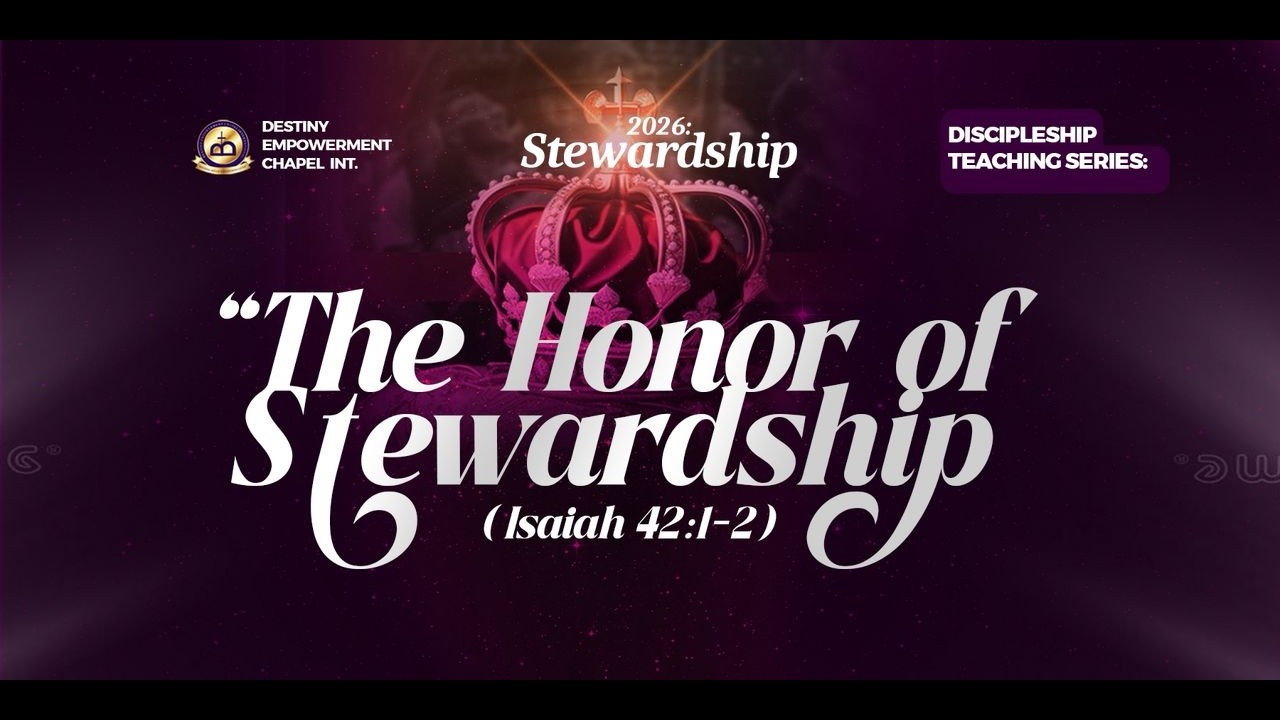 LOYALTY CLASS - LIVE || THE HONOR OF STEWARDSHIP|| REV BERNARD TAYLOR || DECI || 01-03-2026