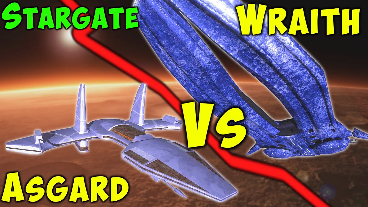STARGATE - Asgard VS Wraith Hive Fleet - Epic Space Battles Staged