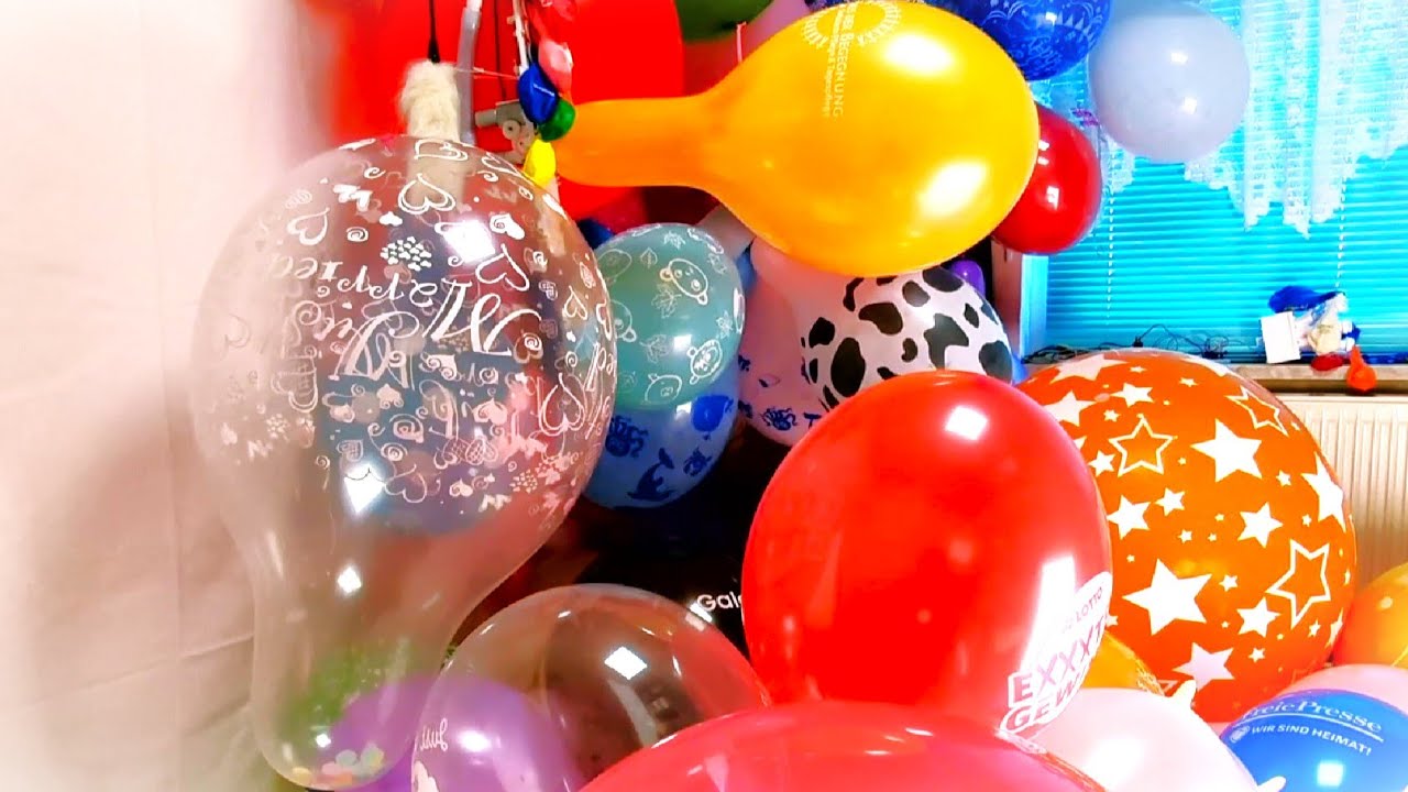 Machine Inflates 37 Balloons in a Row - Most Pop! #balloonpop #balloon #balloons