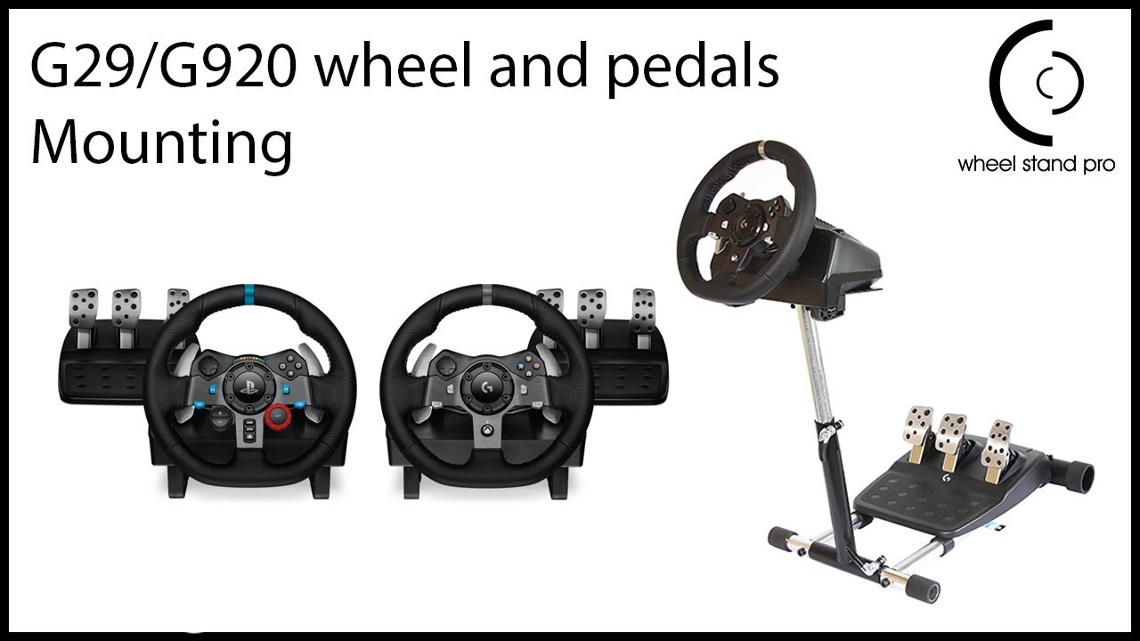 Logitech G29/G920 Setup Video - Wheel, Pedal and Wire fastening.