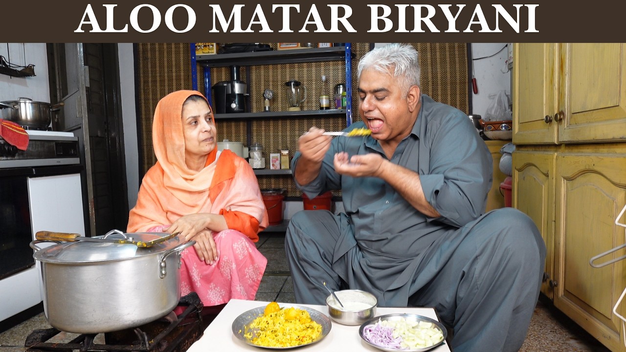 Aloo Matar Biryani | Vegetable Biryani | Potato Pea Rice | Biryani Recipe