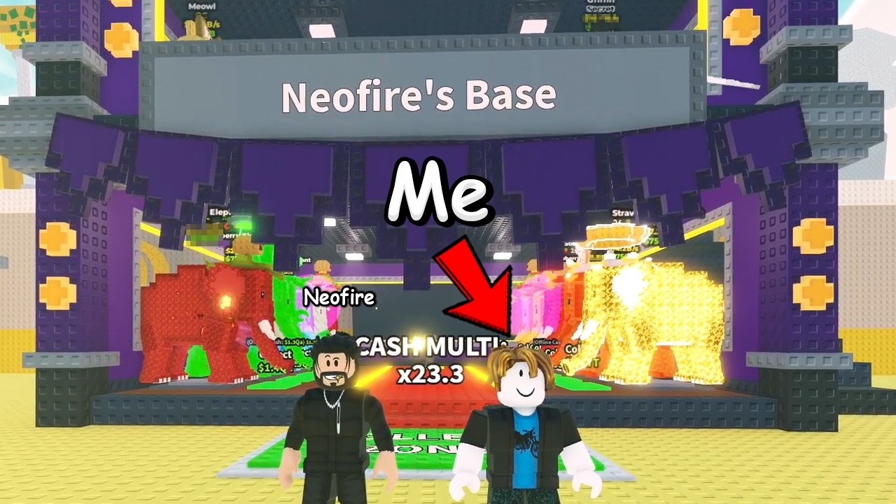 Я присоединился к NEOFIRE для обзора базы в Roblox Steal A Brainrot...