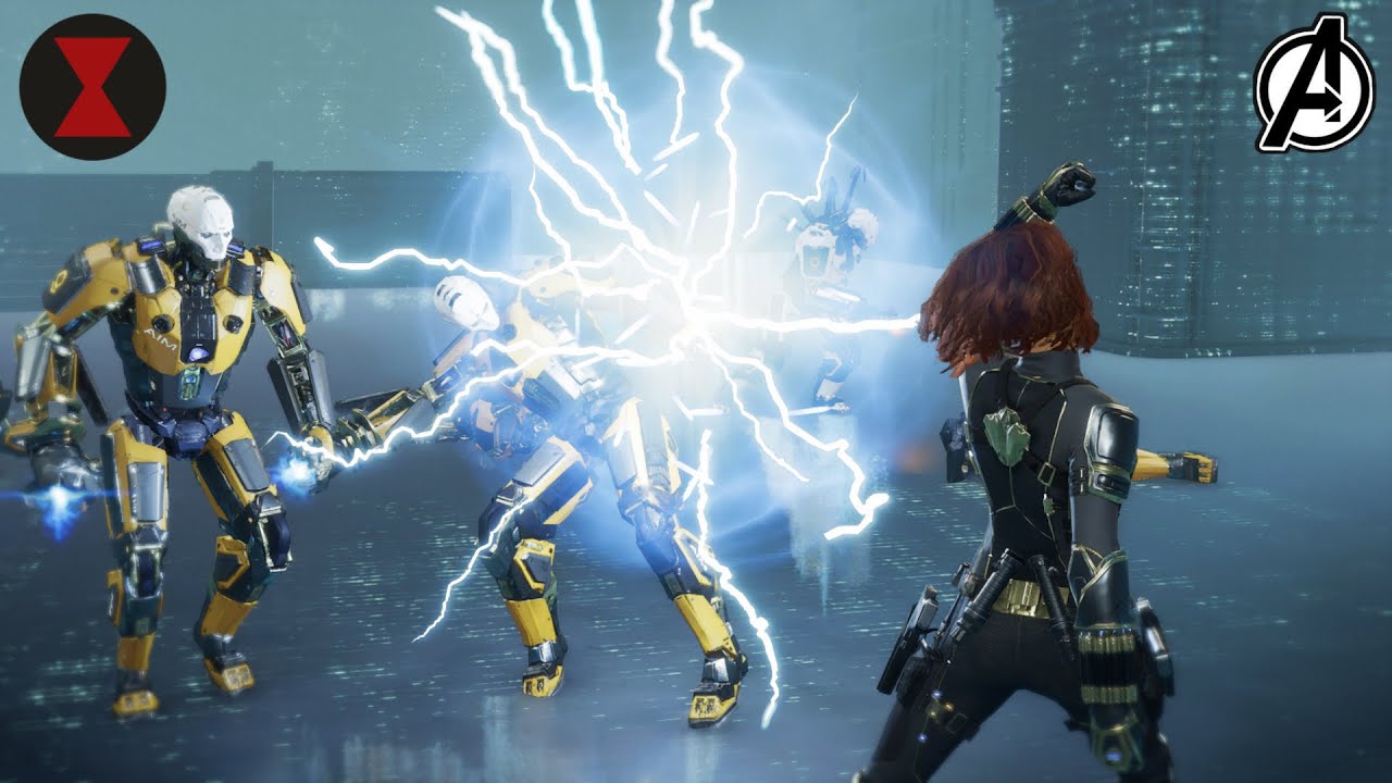 Marvel&rsquo;s Avengers: Black Widow Custom Harm Room Gameplay
