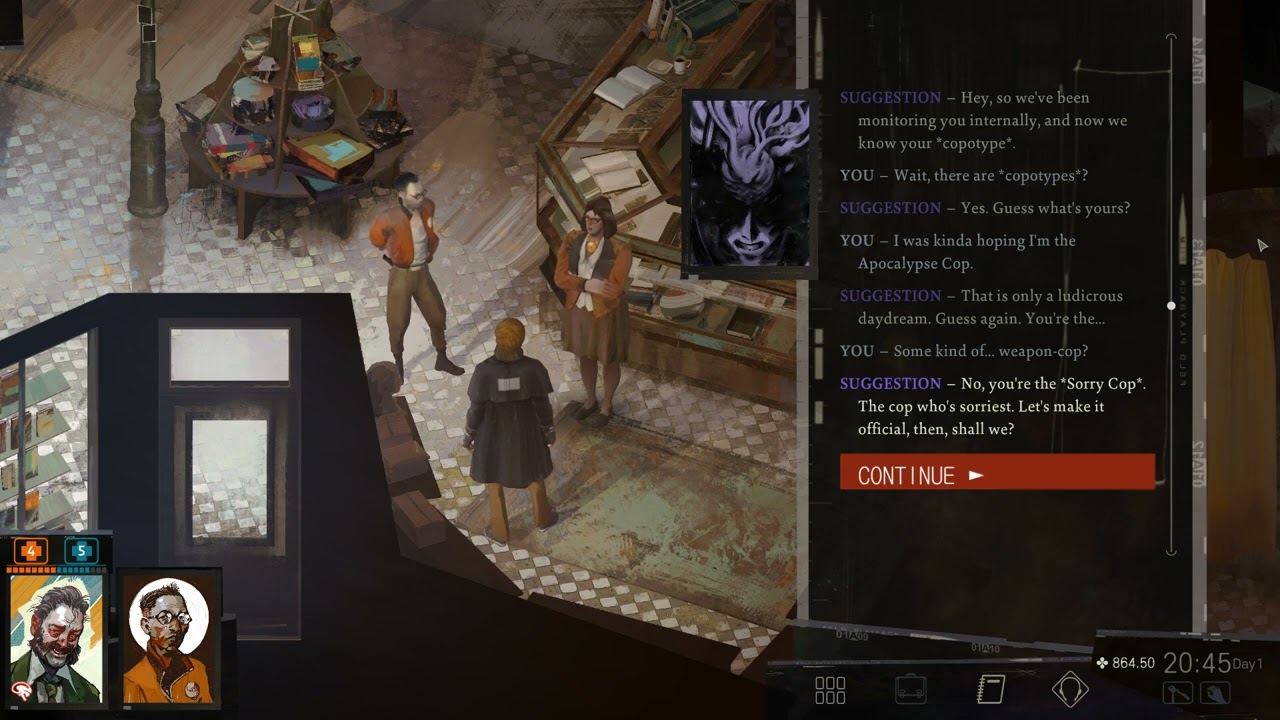 Disco Elysium - Sorry Cop/Rigorous Self-Critique