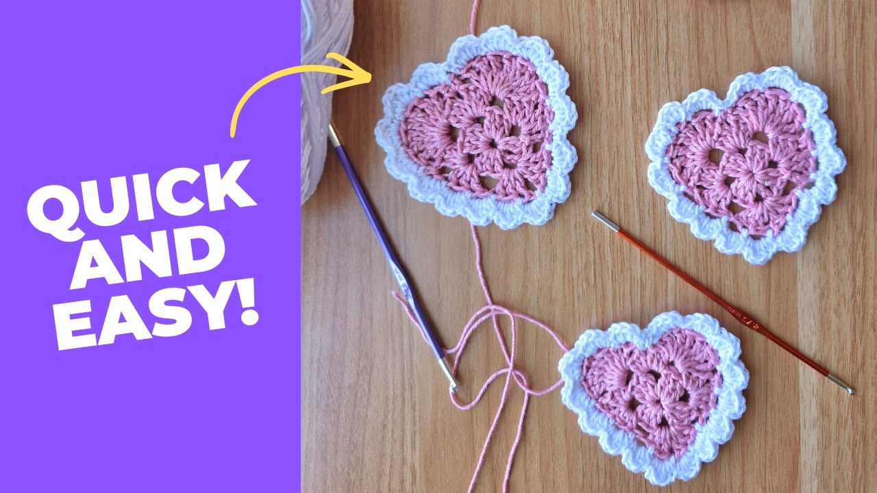 Crochet a Heart | Beginner Friendly | Valentine’s Day