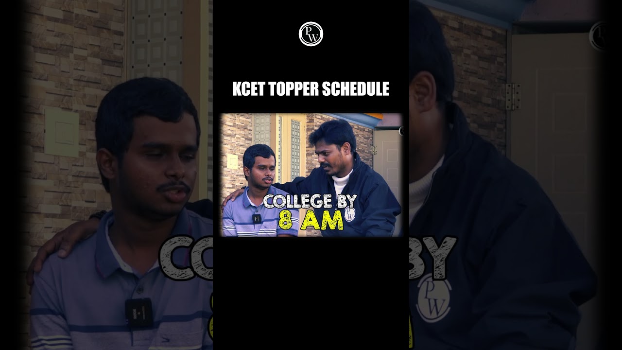Topper Strategy to Ace KCET 2025  #KCETTopper #Talkswithtopper