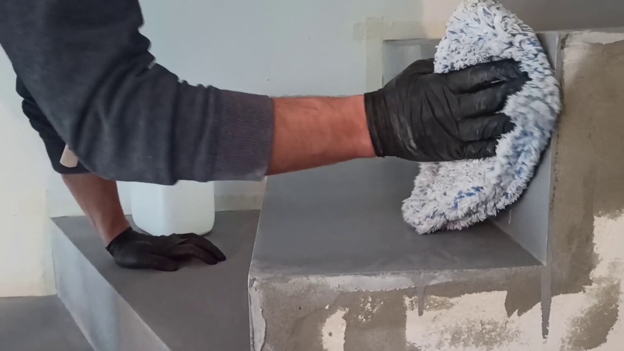 Schody z mikrocementu - poradnik jak krok po kroku wykonać. Schody betonowe.