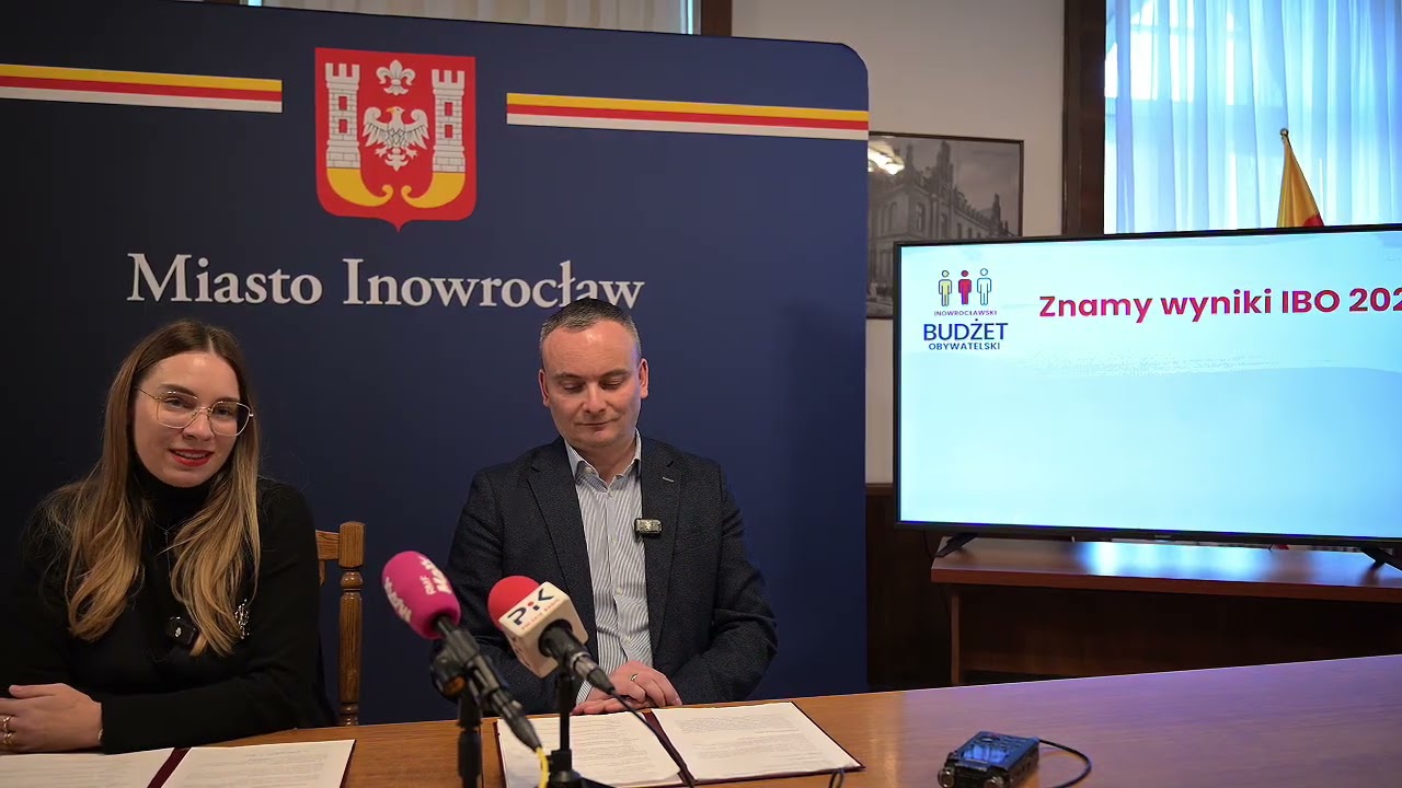 Konferencja prasowa Prezydenta Miasta Inowrocławia dotycząca ogłoszenia wyników IBO 2026