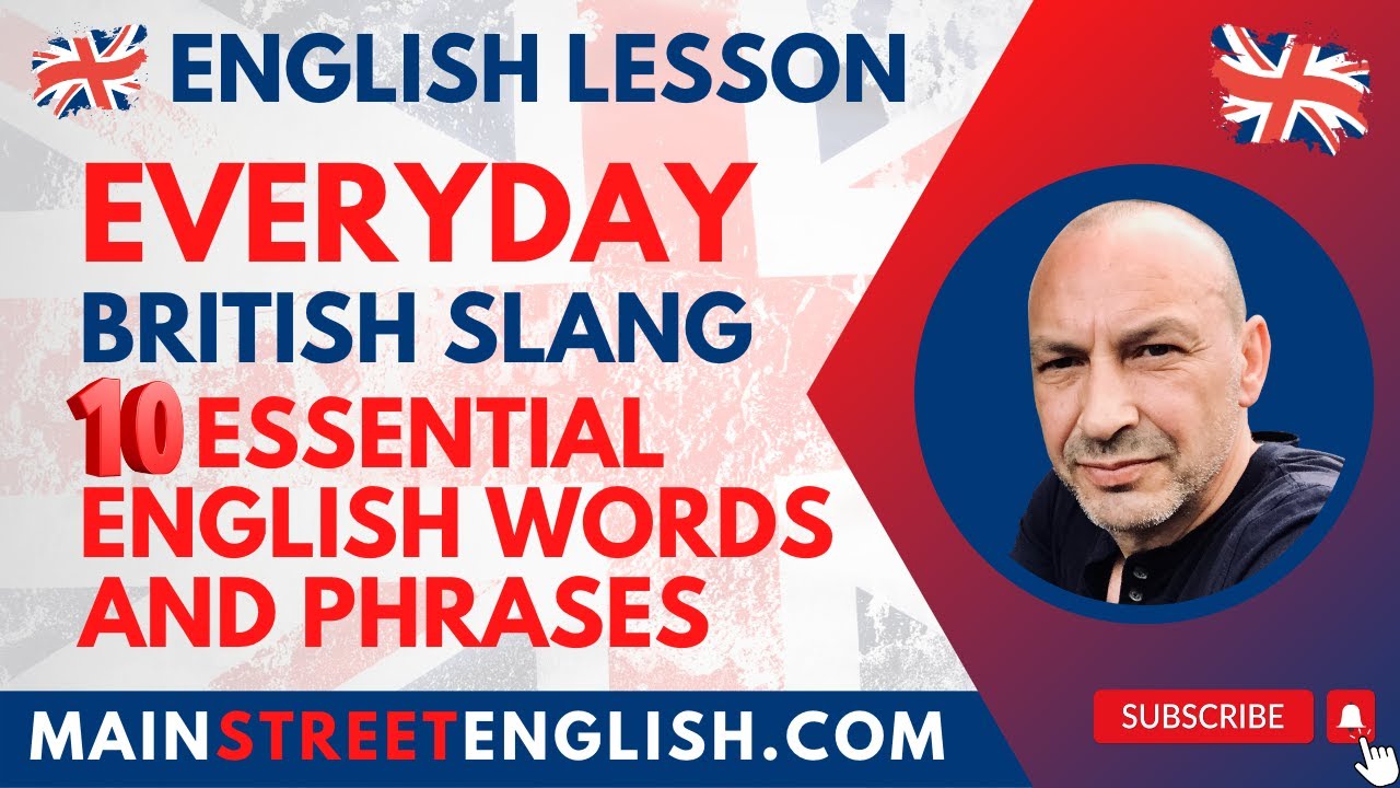 English Lesson: British Slang 🇬🇧 Everyday Essential English Words & Phrases With Sentence Examples 📚
